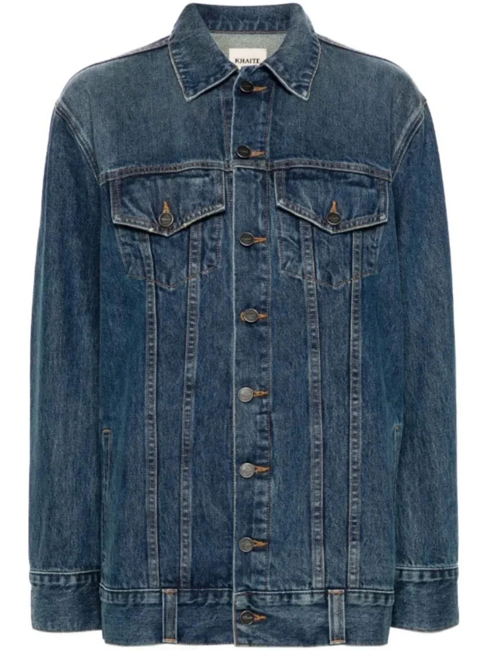 KHAITE Jean Jacket Oversized blue denim, size Medium - Picture 2 of 9